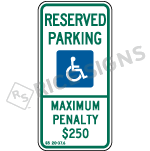 North Carolina Reserved Parking Signs