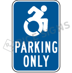 A picture and link to Accessible Parking Only Signs