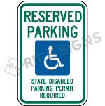 Washington Reserved Parking State Disabled Parking Permit Required