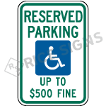 West Virginia Reserved Parking Up To 500 Fine