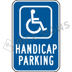 Handicap Parking Only Sign