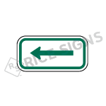 Single Arrow Green Sign