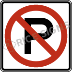 No Parking Symbol