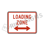 Loading Zone Signs
