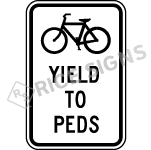 Bicycles Yield to Pedestrians