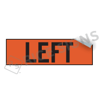 Overlays for SKU# RU16V Right Lane Closed Ahead Roll-Up Sign