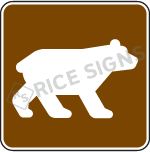 Bear Viewing Area Sign