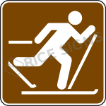Cross Country Skiing Sign