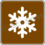 Winter Recreational Area Sign