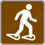 Snowshoeing Sign