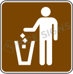 Litter Receptacle Sign