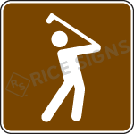 Golfing Sign