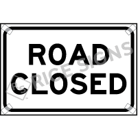 Road Closed (only Works With Ru5000 Or Ru6000 Stand) Roll-up Sign