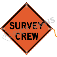 Survey Crew Roll-up Sign
