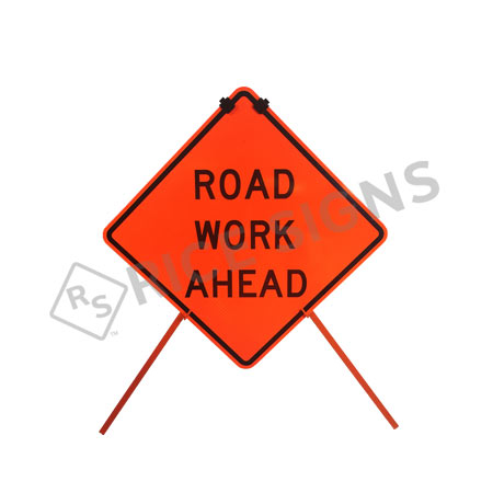 Heavy Duty Tripod Sign Stand with Sign Bracket for Metal Signs