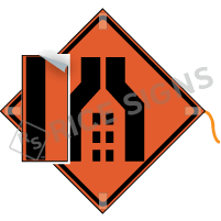 Transition Symbol (includes Overlay) Roll-up Sign