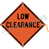 Low Clearance Roll-up Sign