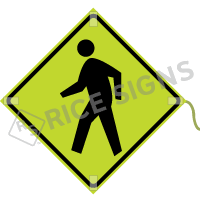 Pedestrian Crossing (symbol) Roll-up Sign