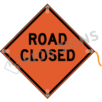 Road Closed Roll-up Sign