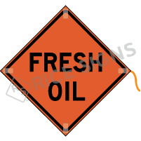 Fresh Oil Roll-up Sign
