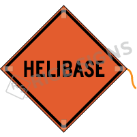 Helibase Roll-up Sign