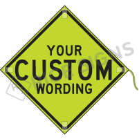 Custom Wording - Lime Roll-up Sign