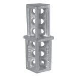 Post to Post Surface Mount Breakaway Coupler for Square Sign Posts