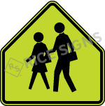 School Pedestrian Crosswalk Signs