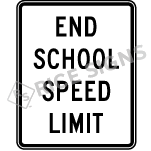 End School Speed Limit Sign