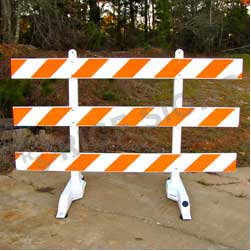 Type III Barricade - Double Sided - 8 Feet Wide - Full Cube Ultra Prismatic