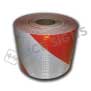 7.75"x100 Yard Orange and White High Intensity Prismatic Barricade Sheeting