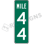 Two Digit Mile Marker Signs