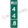 Intermediate Two Digit Mile Marker Signs