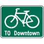 Bike Route With Custom Destination Signs