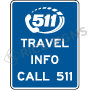 Travel Info Call 511 (symbol)