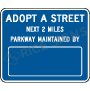 Adopt A Street Signs