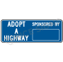 Adopt A Highway Signs
