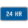 24-hour (plaque) Signs