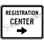 Registration Center With Arrow