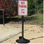 Heavy Duty Cast Iron Wheeled Sign Base and Post