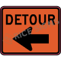 Detour Left Arrow