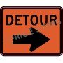 Detour Right Arrow