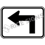 Up Then Left Arrow Signs