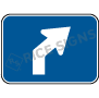 Curve To Right Arrow Signs