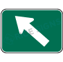 Diagonal Up And Left Arrow Signs