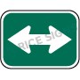 Double Arrow Auxiliary Signs