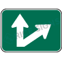 Up And Right Slanted Arrow Signs