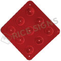 Red End of Road (9) Reflector Object Marker