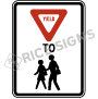 Yield To Pedestrians Symbol Signs