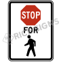 Stop For Pedestrian Symbol